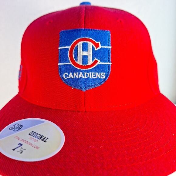 Montreal Canadiens Stall & Dean Wool Fitted Cap Hat - Size: 7 7/8 NHL - Picture 2 of 9